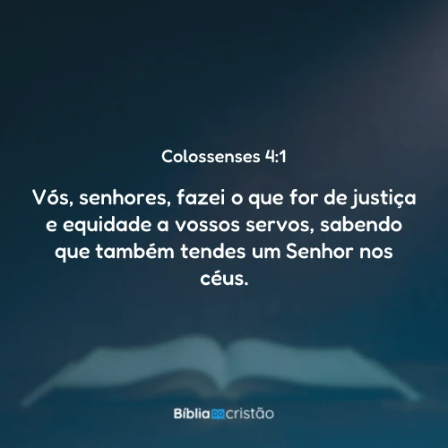 Colossenses 4:1