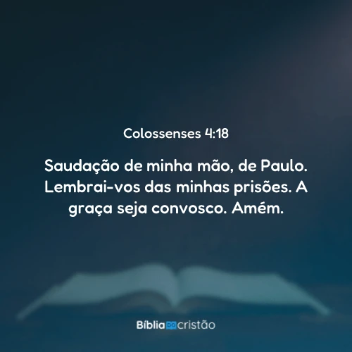 Colossenses 4:18