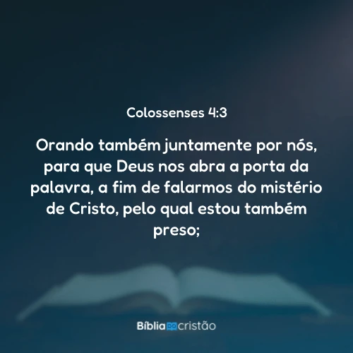 Colossenses 4:3