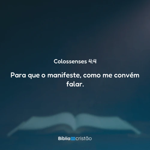 Colossenses 4:4
