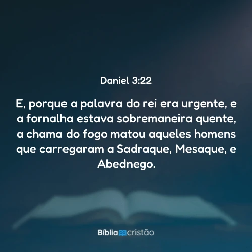 Daniel 3:22