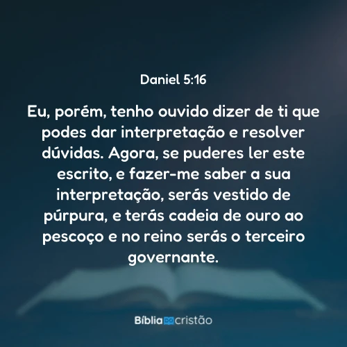 Daniel 5:16