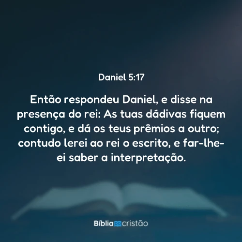 Daniel 5:17