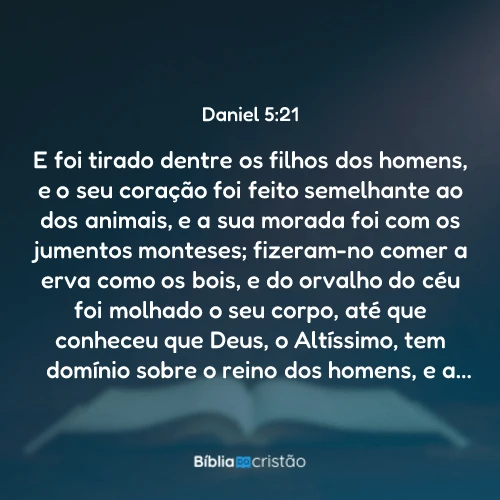 Daniel 5:21