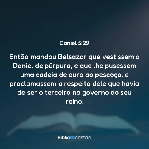 Daniel 5:29