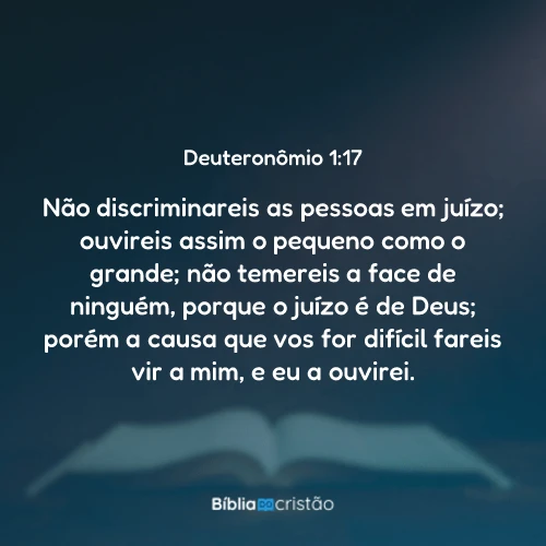 Deuteronômio 1:17