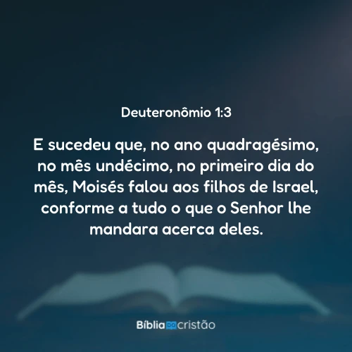 Deuteronômio 1:3