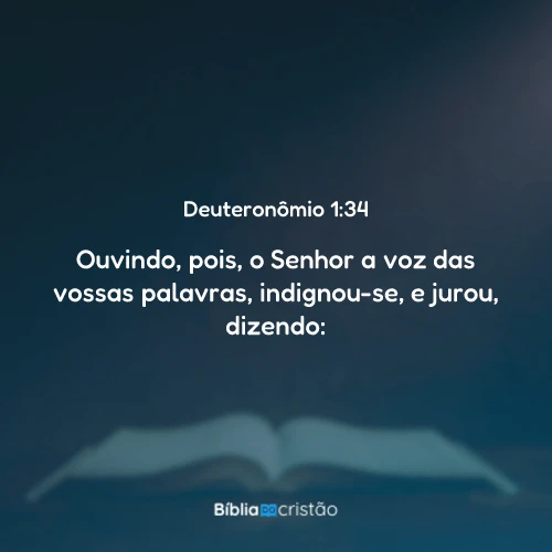 Deuteronômio 1:34