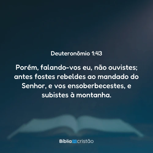 Deuteronômio 1:43