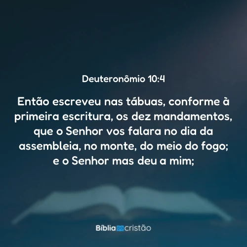 Deuteronômio 10:4