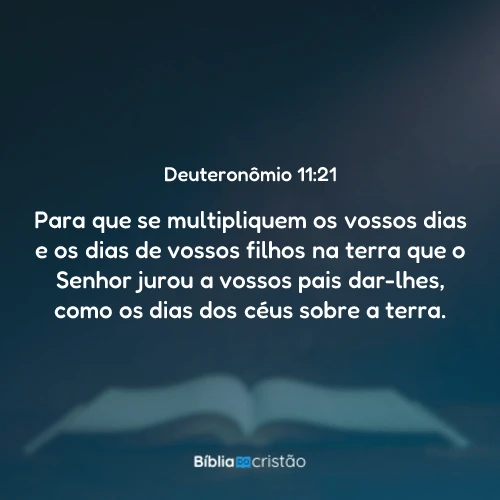 Deuteronômio 11:21