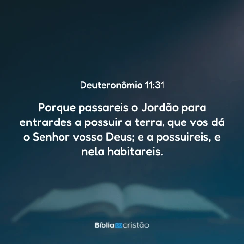 Deuteronômio 11:31
