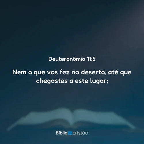 Deuteronômio 11:5
