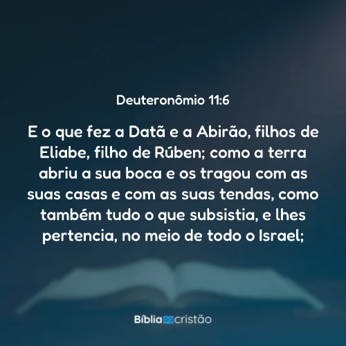 Deuteronômio 11:6