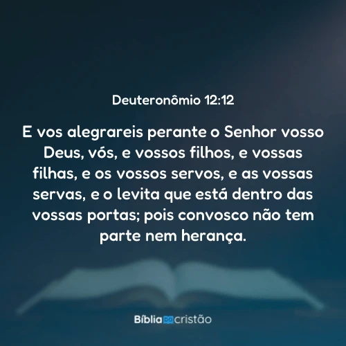 Deuteronômio 12:12