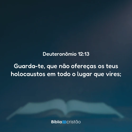 Deuteronômio 12:13