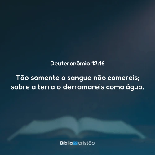 Deuteronômio 12:16