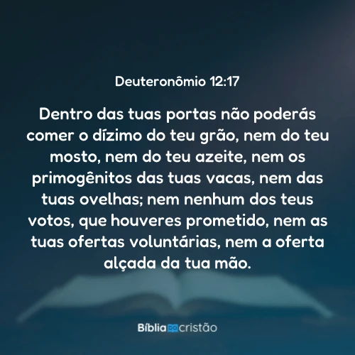 Deuteronômio 12:17