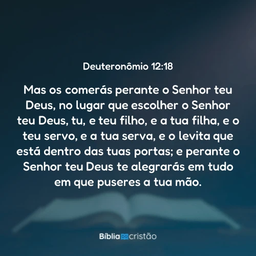 Deuteronômio 12:18