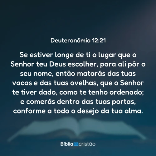 Deuteronômio 12:21