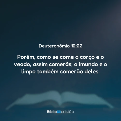 Deuteronômio 12:22