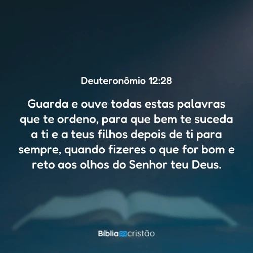 Deuteronômio 12:28