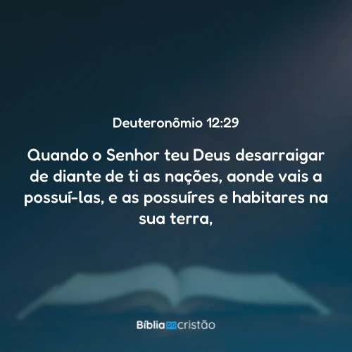 Deuteronômio 12:29