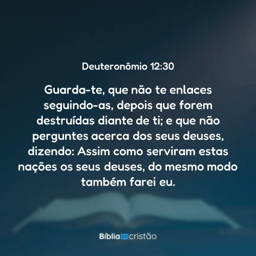 Deuteronômio 12:30