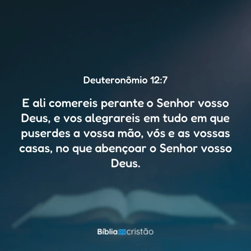 Deuteronômio 12:7