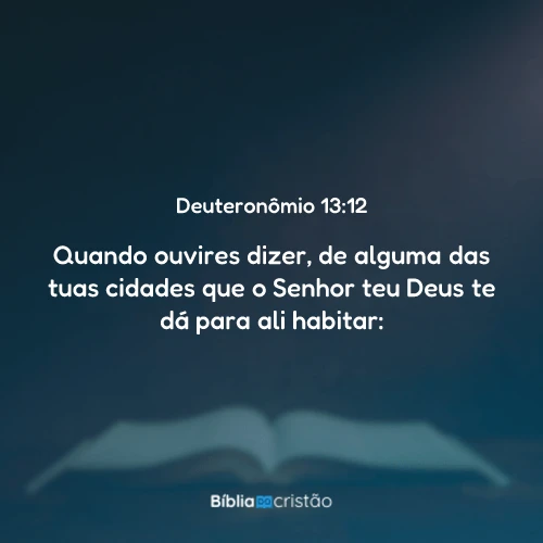 Deuteronômio 13:12