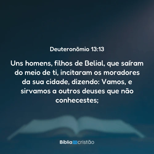 Deuteronômio 13:13