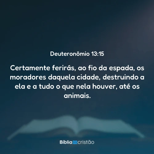 Deuteronômio 13:15