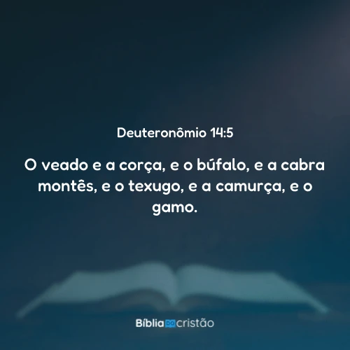 Deuteronômio 14:5