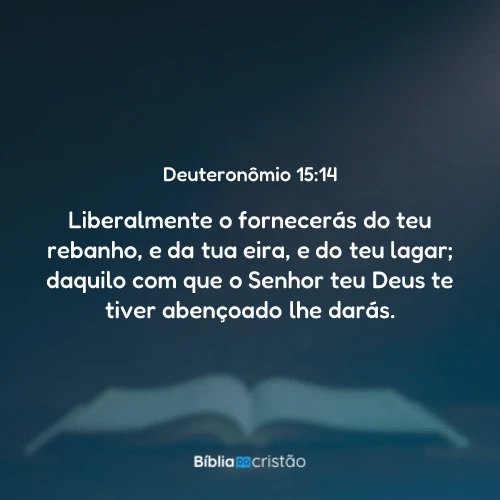 Deuteronômio 15:14