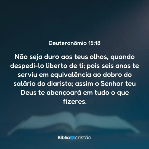Deuteronômio 15:18