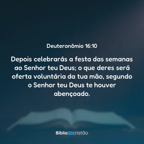 Deuteronômio 16:10