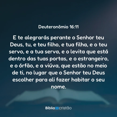 Deuteronômio 16:11