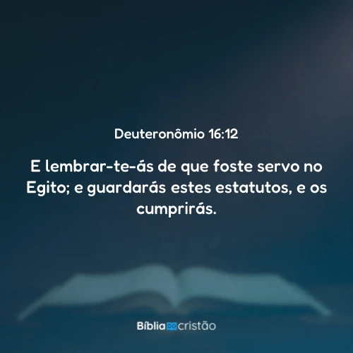 Deuteronômio 16:12