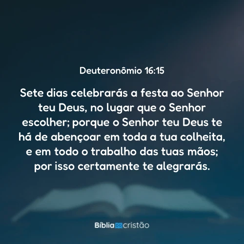 Deuteronômio 16:15