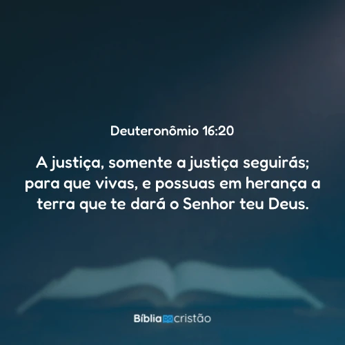 Deuteronômio 16:20