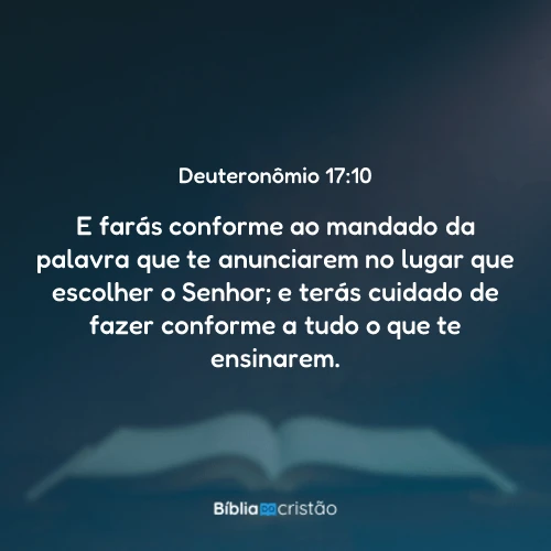 Deuteronômio 17:10