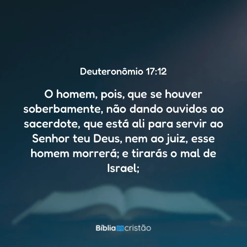 Deuteronômio 17:12