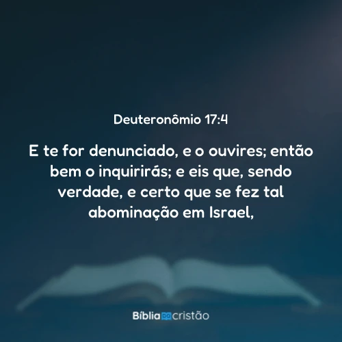 Deuteronômio 17:4