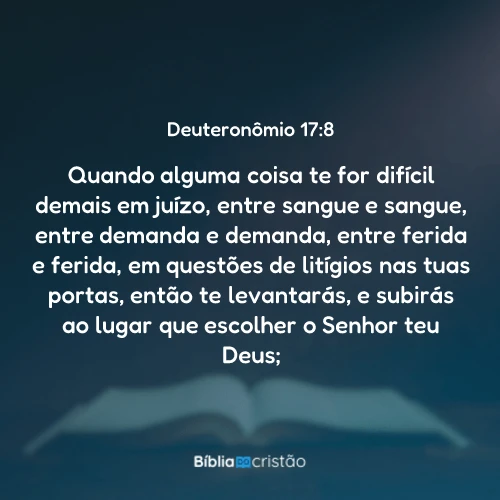 Deuteronômio 17:8