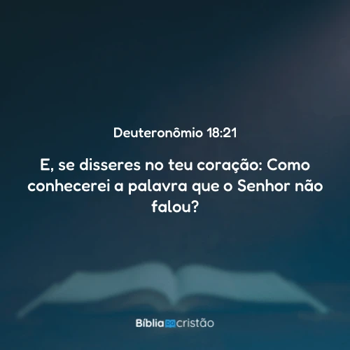 Deuteronômio 18:21