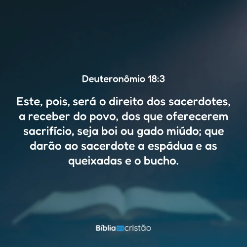 Deuteronômio 18:3