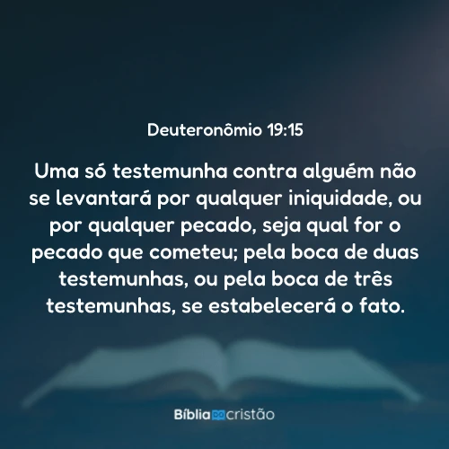 Deuteronômio 19:15
