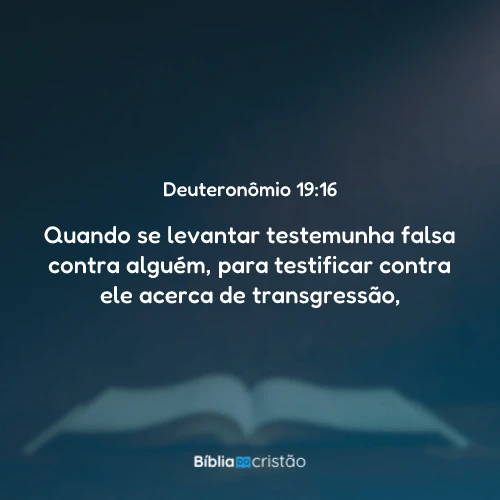 Deuteronômio 19:16