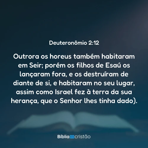 Deuteronômio 2:12