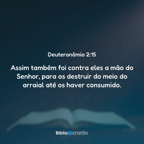 Deuteronômio 2:15